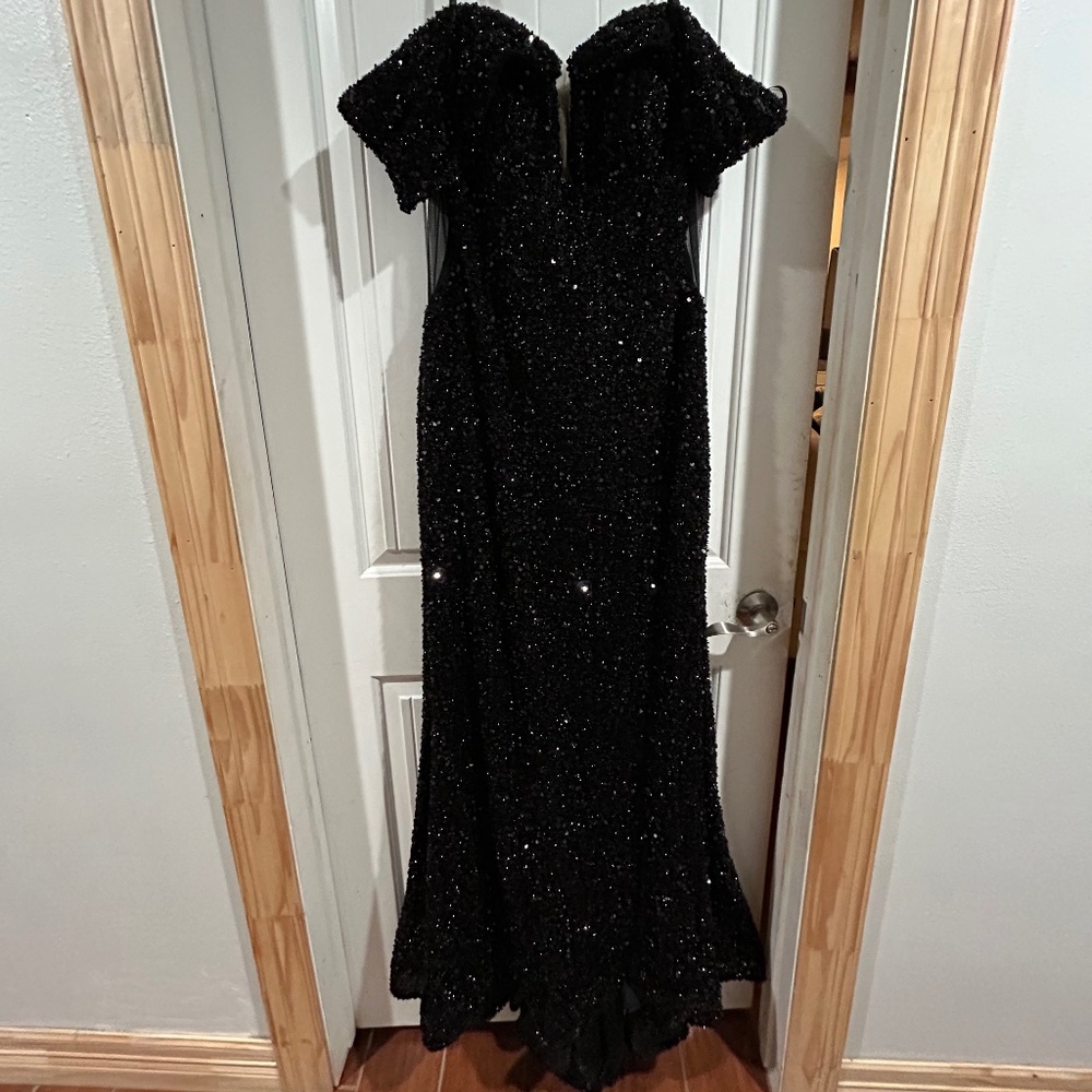 Black Sequin Dress